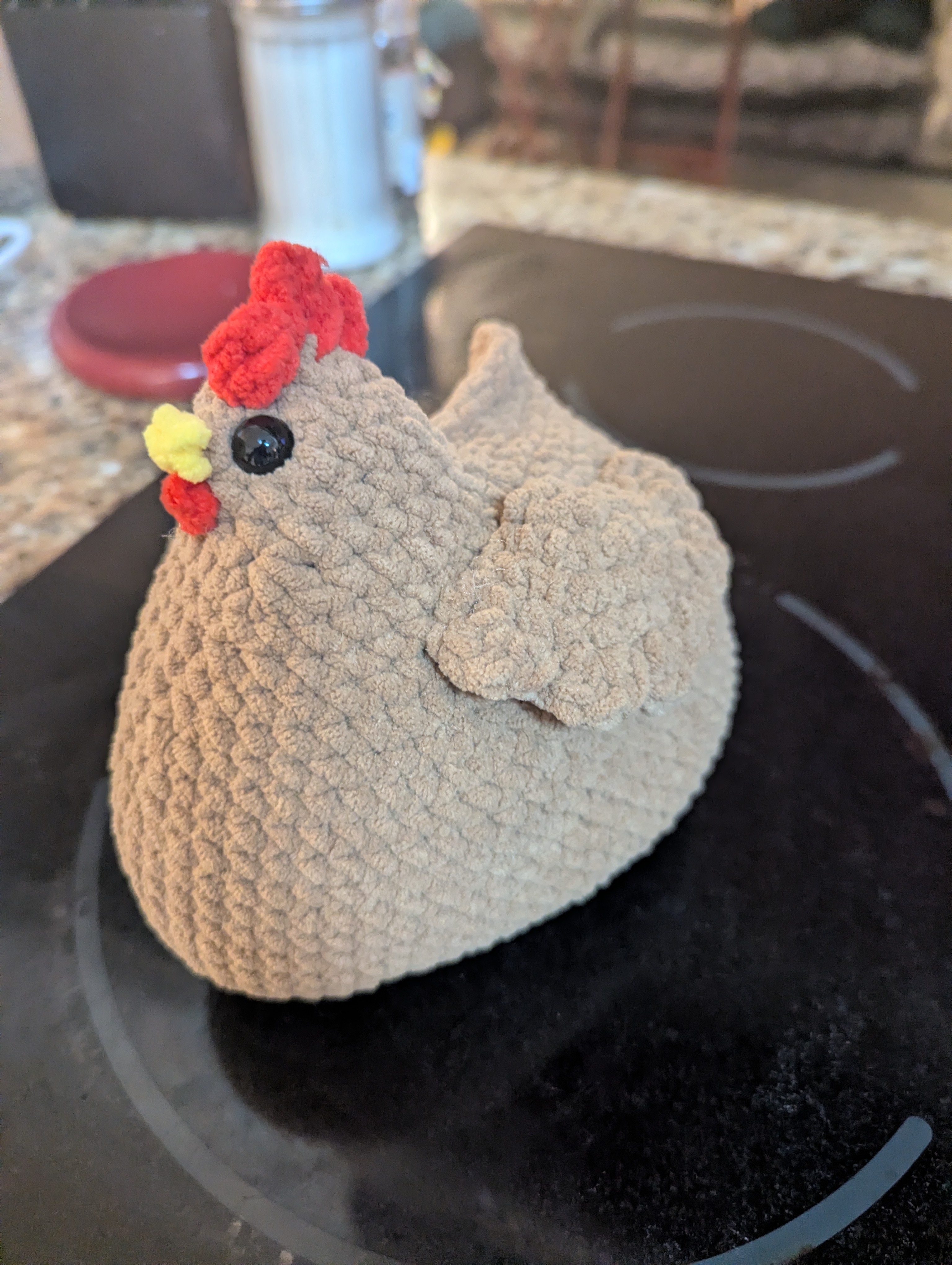 Chenille Crochet Chicken