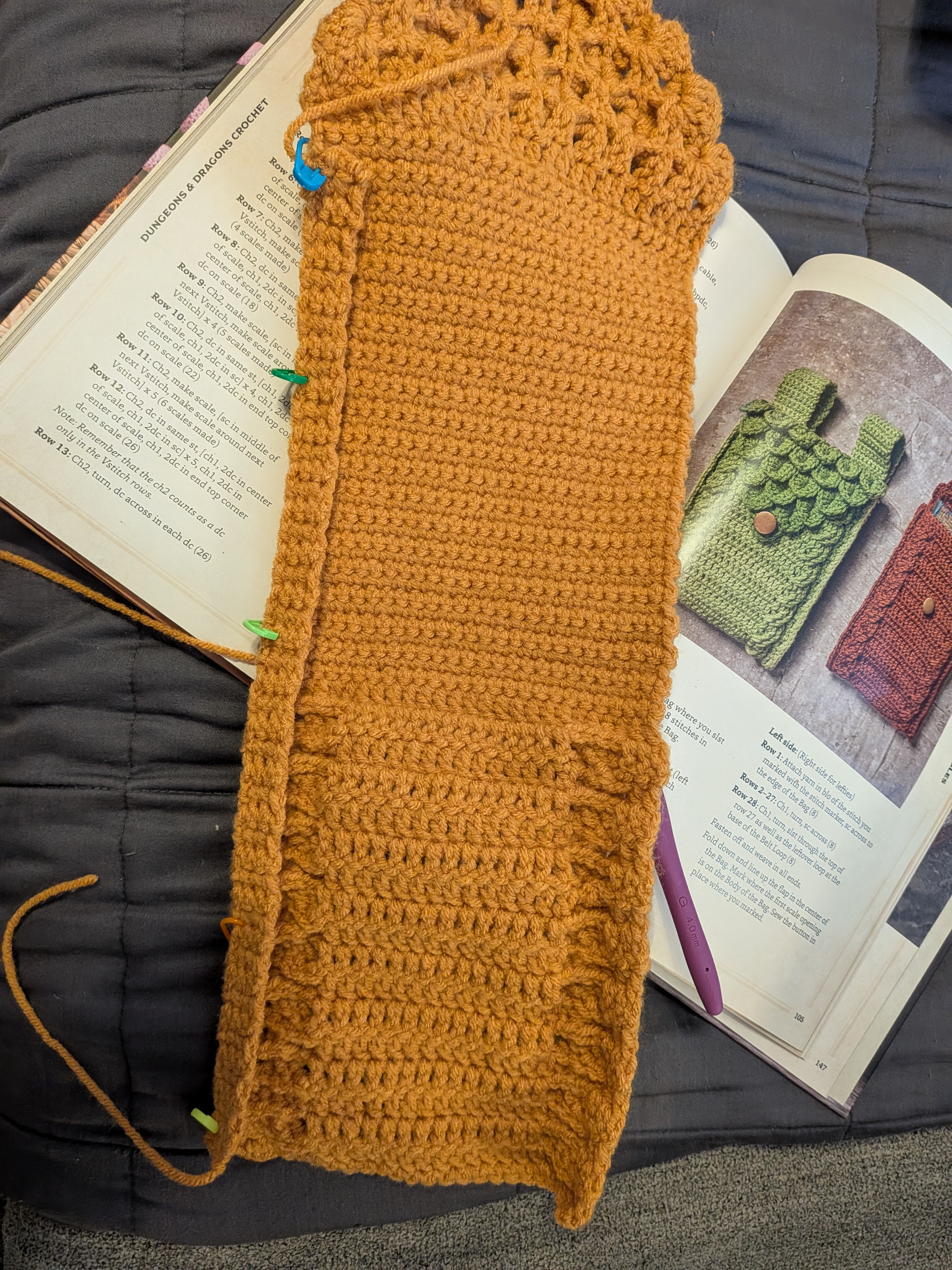 D&D Inspired Dragon Scale Kindle Pouch photo 10